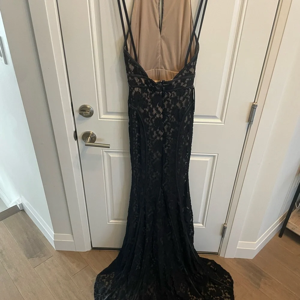 Marciano Black Lace Backless Dress - Picture 2 of 3